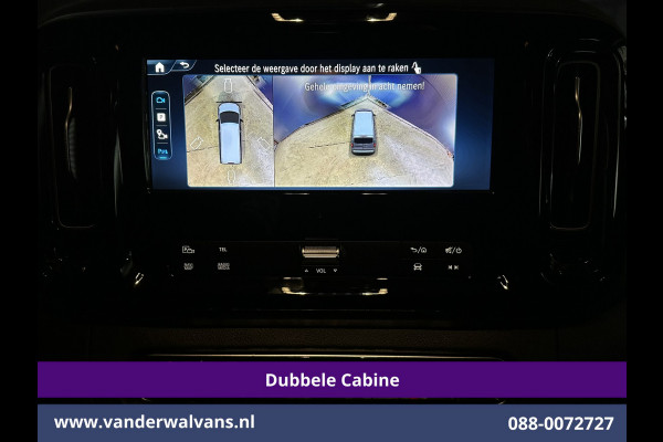 Mercedes-Benz Vito 116 CDI 164pk 9G-Tronic Automaat L2H1 Dubbele Cabine Fabrieksgarantie Euro6 Airco | 5-Zits | 2x zijdeur | 360 graden Camera Navigatie, LED, LM Velgen, 2500kg Trekhaak, Adaptieve Cruisecontrol, Parkeersensoren, Isofix, MBUX