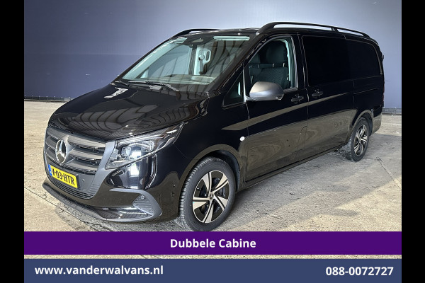 Mercedes-Benz Vito 116 CDI 164pk 9G-Tronic Automaat L2H1 Dubbele Cabine Fabrieksgarantie Euro6 Airco | 5-Zits | 2x zijdeur | 360 graden Camera Navigatie, LED, LM Velgen, 2500kg Trekhaak, Adaptieve Cruisecontrol, Parkeersensoren, Isofix, MBUX