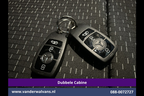 Mercedes-Benz Vito 116 CDI 164pk 9G-Tronic Automaat L2H1 Dubbele Cabine Fabrieksgarantie Euro6 Airco | 5-Zits | 2x zijdeur | 360 graden Camera Navigatie, LED, LM Velgen, 2500kg Trekhaak, Adaptieve Cruisecontrol, Parkeersensoren, Isofix, MBUX