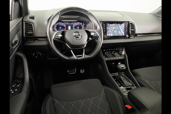 Škoda Karoq 1.5 TSI ACT Sportline Business 150 pk Automaat (DSG) | Verlengde garantie | Navigatie | Panoramadak | Parkeersensoren | Achteruitrijcamera | Stoelverwarming |