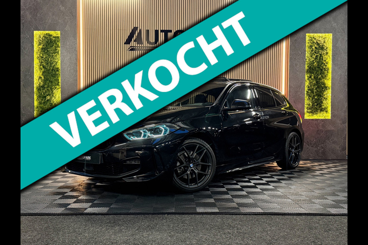 BMW 1-serie 118i M Sport | PANORAMADAK | MEMORY|KEYLESS | SFEERVERLICHTING|LED|FABRIEKSGARANTIE