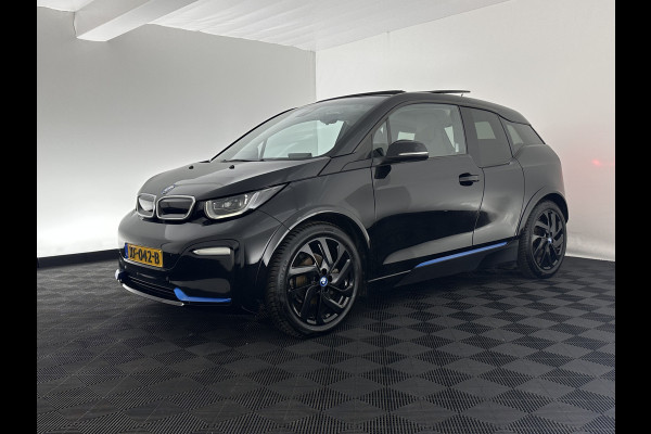 BMW i3 S 120Ah 42 kWh [ 3-Fase ] *ACCUCEL DEFECT / RANGE 151KM* *HEAT-PUMP | PANO | ADAPTIVE-CRUISE | LEATHER-FABRIC | FULL-LED | HARMAN/KARDON | HEATED-COMFORTSEATS | NAVI-FULLMAP | DAB+ | ECC | PDC | 18''ALU*