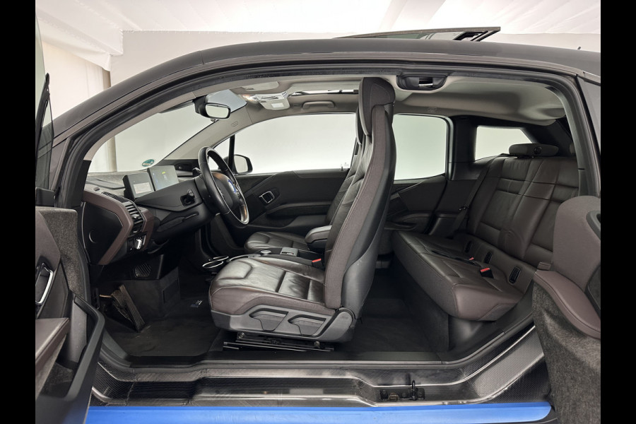 BMW i3 S 120Ah 42 kWh [ 3-Fase ] *ACCUCEL DEFECT / RANGE 151KM* *HEAT-PUMP | PANO | ADAPTIVE-CRUISE | LEATHER-FABRIC | FULL-LED | HARMAN/KARDON | HEATED-COMFORTSEATS | NAVI-FULLMAP | DAB+ | ECC | PDC | 18''ALU*