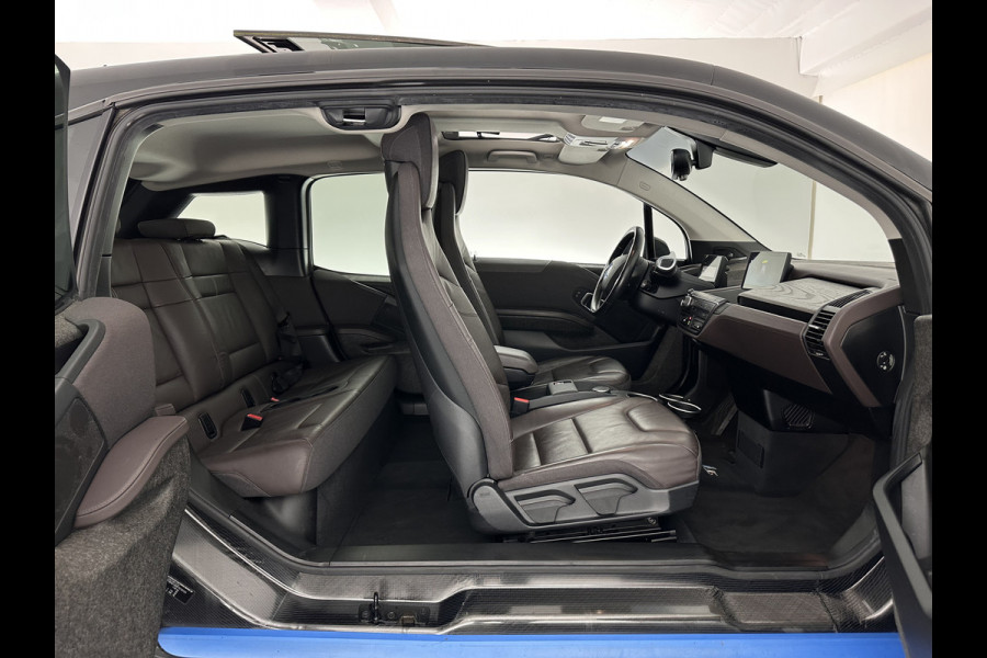 BMW i3 S 120Ah 42 kWh [ 3-Fase ] *ACCUCEL DEFECT / RANGE 151KM* *HEAT-PUMP | PANO | ADAPTIVE-CRUISE | LEATHER-FABRIC | FULL-LED | HARMAN/KARDON | HEATED-COMFORTSEATS | NAVI-FULLMAP | DAB+ | ECC | PDC | 18''ALU*