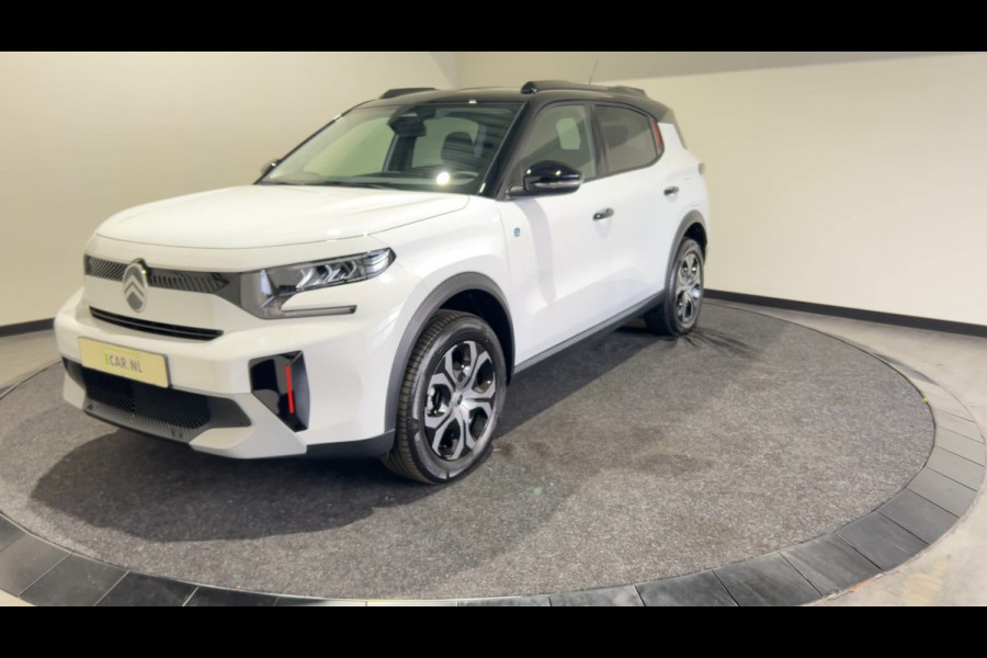 Citroën Ë-C3 Aircross Plus 113pk Comfort Range 44 kWh 11 kw lader | Apple Carplay | Parkeercamera | Zwart dak! nieuw! vanuit voorraad leverbaar