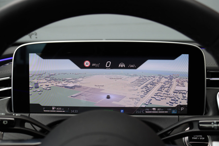 Mercedes-Benz E-Klasse Estate 300 e AMG Line | Distronic+ | Memory | Burmester | Surround Camera | Trekhaak | Digital Light | Keyless Go | Zonweringspakket | Nightpakket |