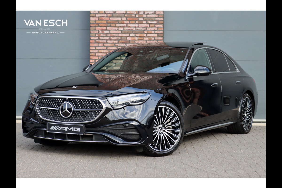 Mercedes-Benz E-Klasse 450 d 4MATIC AMG Line | Hyperscreen | Luchtvering | Achterasbesturing | Standkachel | Nappa Leder | Stoelventilatie | Trekhaak | Distronic+ | HUD | Massage | 3D-Display |