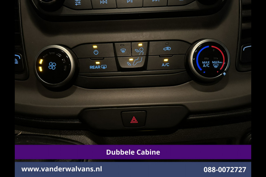 Ford Transit Custom 2.0 TDCI 131pk L2H1 Dubbele Cabine Euro6 Airco | 6-Zits | LED | Cruisecontrol | Parkeersensoren Achterklep, 2800kg trekvermogen