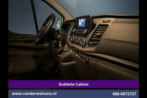 Ford Transit Custom 2.0 TDCI 131pk L2H1 Dubbele Cabine Euro6 Airco | 6-Zits | LED | Cruisecontrol | Parkeersensoren Achterklep, 2800kg trekvermogen