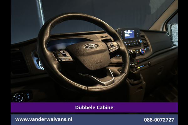Ford Transit Custom 2.0 TDCI 131pk L2H1 Dubbele Cabine Euro6 Airco | 6-Zits | LED | Cruisecontrol | Parkeersensoren Achterklep, 2800kg trekvermogen