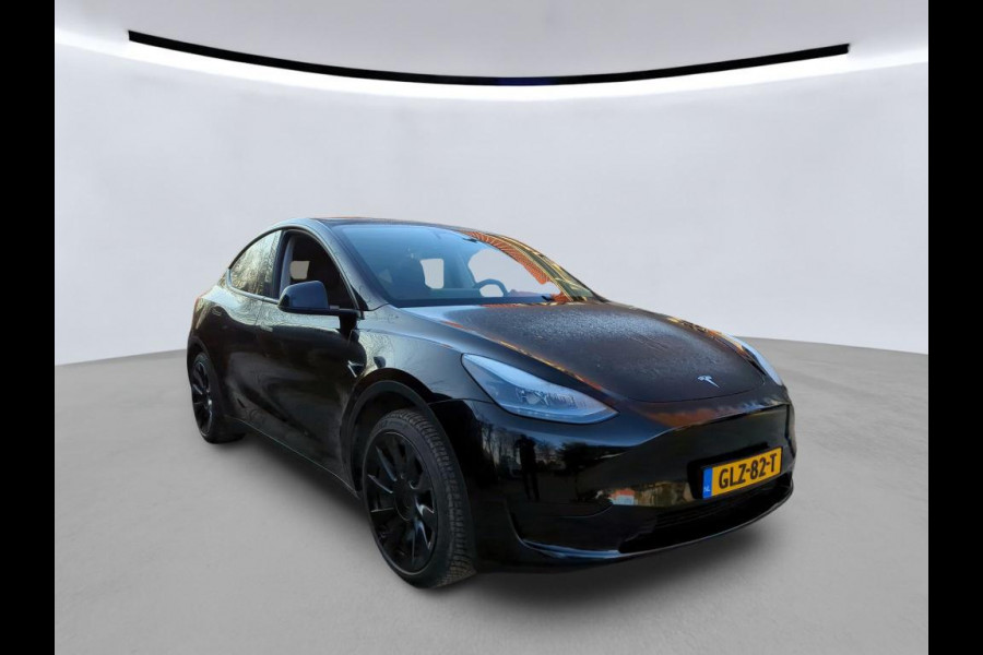 Tesla Model Y Long Range RWD 75 kWh | LMV Zwart 20" Turbine | Leer | Stoelverwarming V+A | Pano | Full Self Driving computer 4, Autopilot, Dodehoek detectie