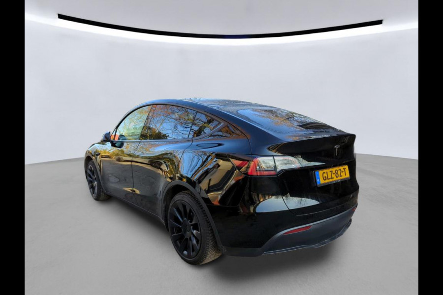 Tesla Model Y Long Range RWD 75 kWh | LMV Zwart 20" Turbine | Leer | Stoelverwarming V+A | Pano | Full Self Driving computer 4, Autopilot, Dodehoek detectie