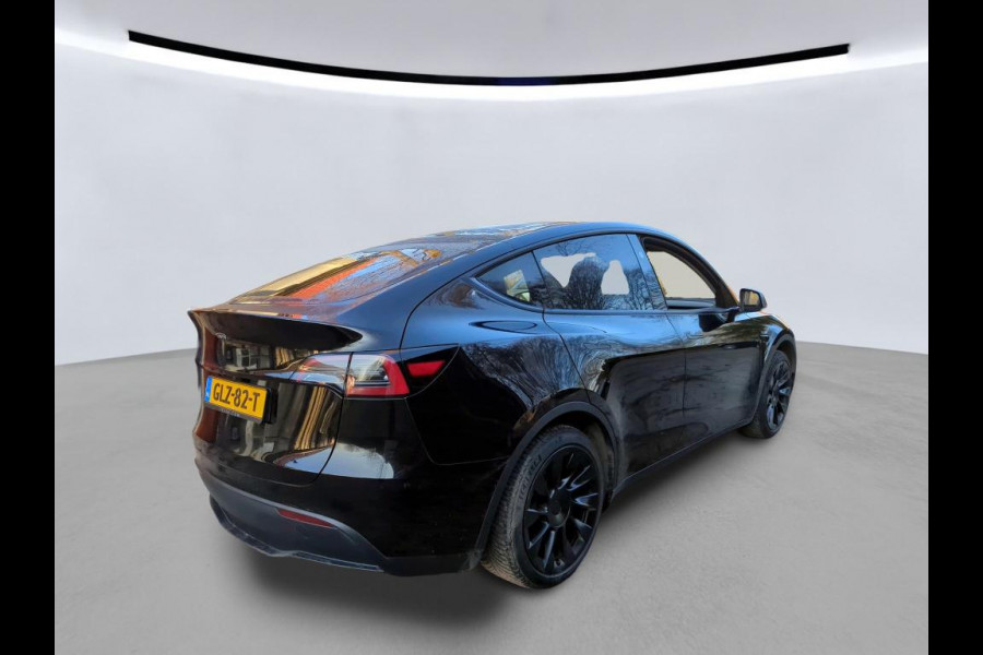 Tesla Model Y Long Range RWD 75 kWh | LMV Zwart 20" Turbine | Leer | Stoelverwarming V+A | Pano | Full Self Driving computer 4, Autopilot, Dodehoek detectie