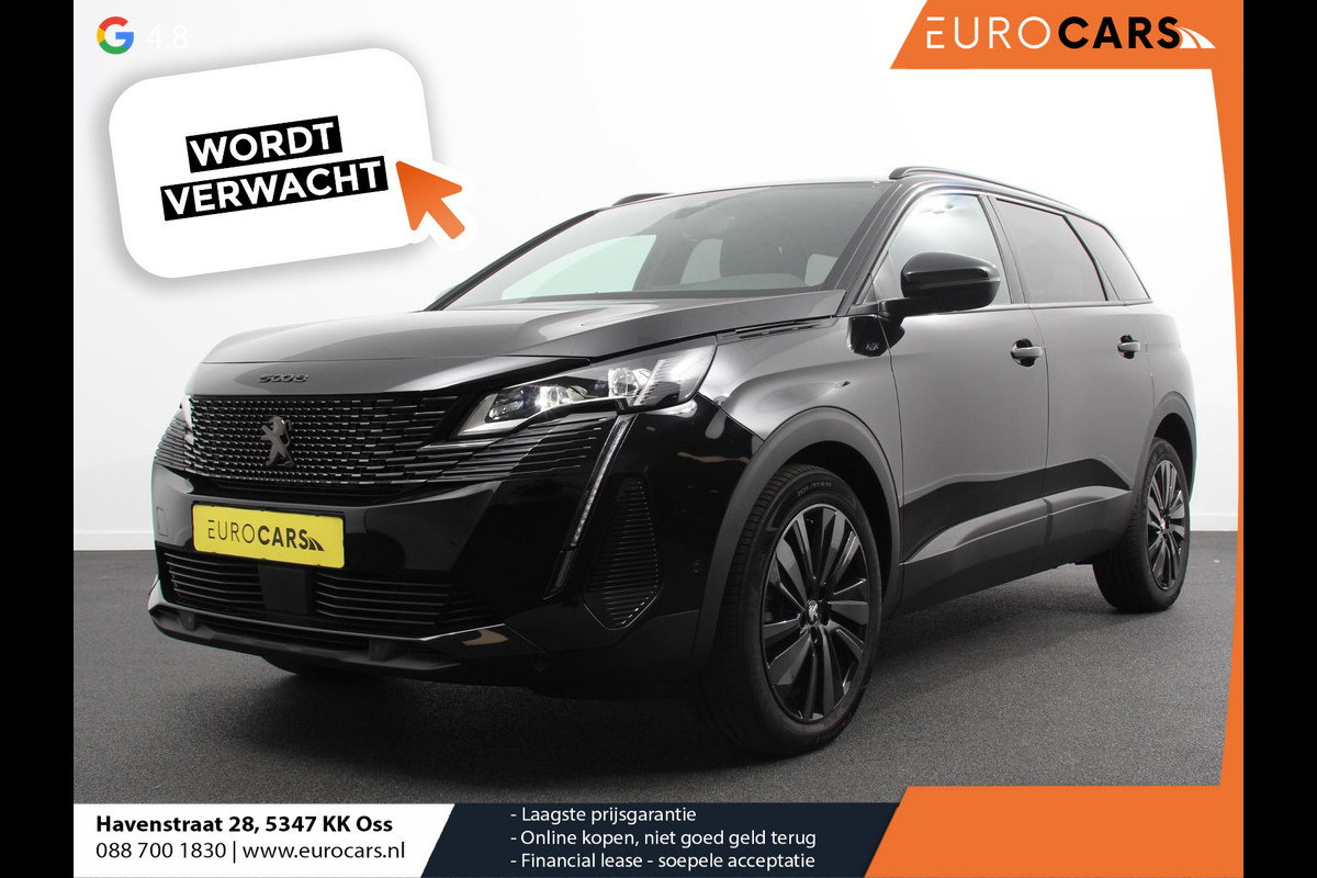 Peugeot 5008 1.2 PureTech 130pk Automaat GT Black Pack 7p Climate control Adaptive Cruise control Camera Verwarmde voorstoelen Keyless Navigatie LED Apple Carplay/ Android Auto