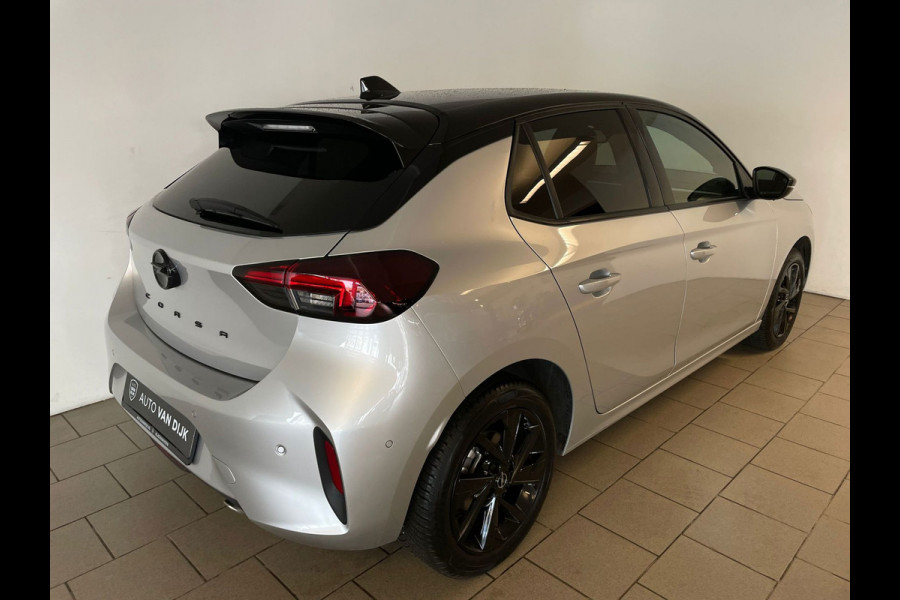 Opel Corsa 1.2 Turbo GS AUTOMAAT AIRCO NAVI CRUISE BLUETOOTH APPLE CARPLAY ELEK RAMEN CENT VERG VELGEN ZWART DAK NIEUWSTAAT