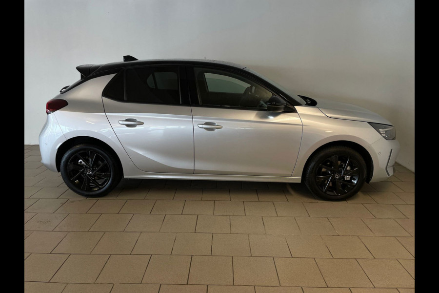 Opel Corsa 1.2 Turbo GS AUTOMAAT AIRCO NAVI CRUISE BLUETOOTH APPLE CARPLAY ELEK RAMEN CENT VERG VELGEN ZWART DAK NIEUWSTAAT