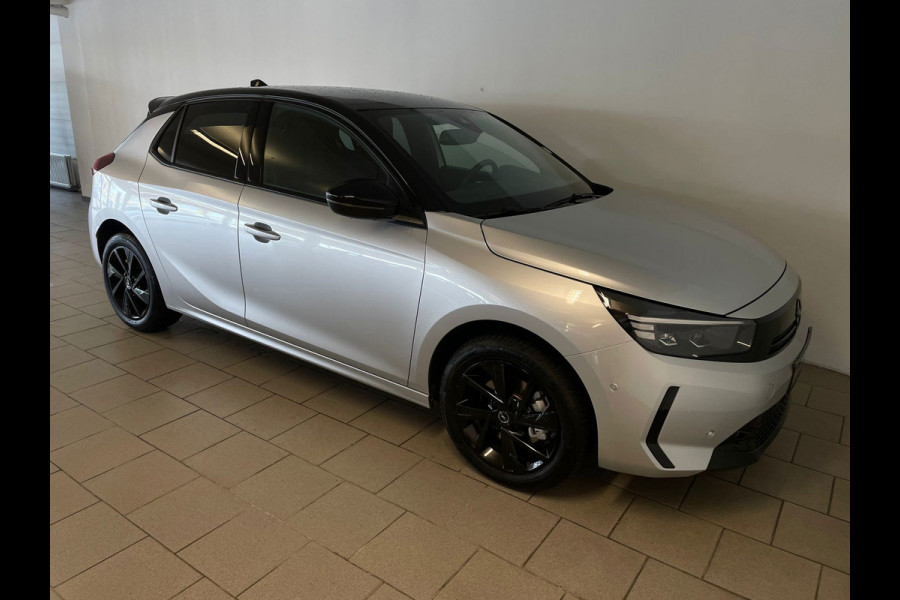 Opel Corsa 1.2 Turbo GS AUTOMAAT AIRCO NAVI CRUISE BLUETOOTH APPLE CARPLAY ELEK RAMEN CENT VERG VELGEN ZWART DAK NIEUWSTAAT