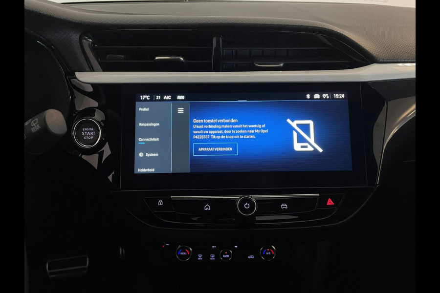 Opel Corsa 1.2 Turbo GS AUTOMAAT AIRCO NAVI CRUISE BLUETOOTH APPLE CARPLAY ELEK RAMEN CENT VERG VELGEN ZWART DAK NIEUWSTAAT