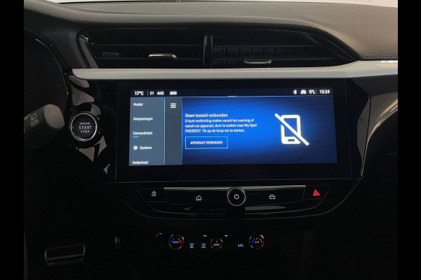 Opel Corsa 1.2 Turbo GS AUTOMAAT AIRCO NAVI CRUISE BLUETOOTH APPLE CARPLAY ELEK RAMEN CENT VERG VELGEN ZWART DAK NIEUWSTAAT