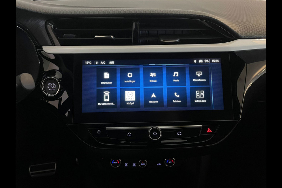 Opel Corsa 1.2 Turbo GS AUTOMAAT AIRCO NAVI CRUISE BLUETOOTH APPLE CARPLAY ELEK RAMEN CENT VERG VELGEN ZWART DAK NIEUWSTAAT