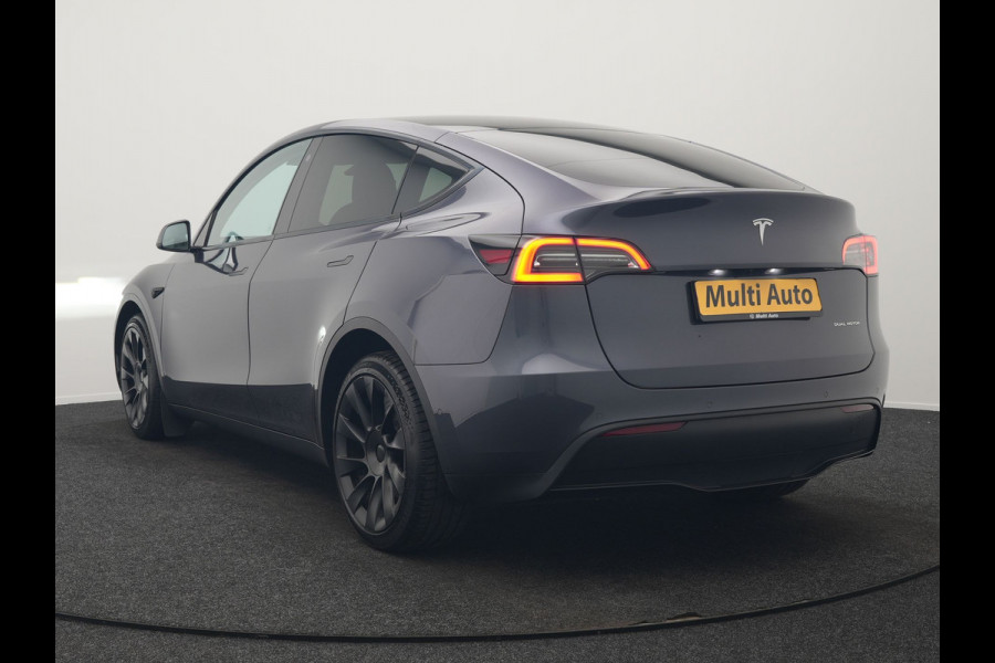 Tesla Model Y Long Range AWD 75 kWh 441pk SOH 92,3% | Full Self-Driving Capability | Panodak | Adaptive Cruise | Lederen Sportstoelen Memory & Verwarmd | Camera | Navigatie |