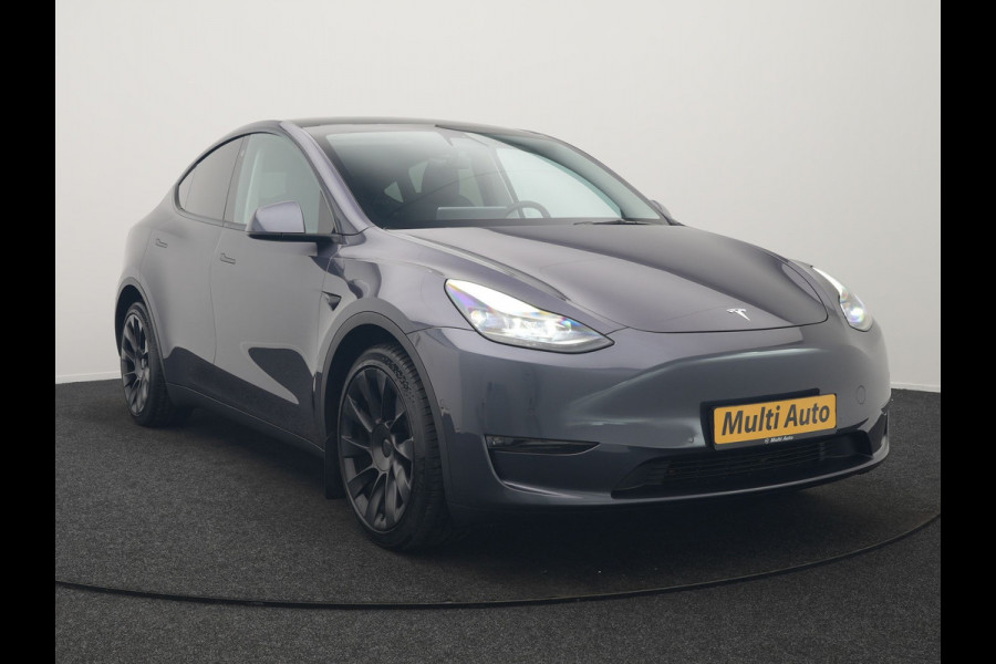 Tesla Model Y Long Range AWD 75 kWh 441pk SOH 92,3% | Full Self-Driving Capability | Panodak | Adaptive Cruise | Lederen Sportstoelen Memory & Verwarmd | Camera | Navigatie |