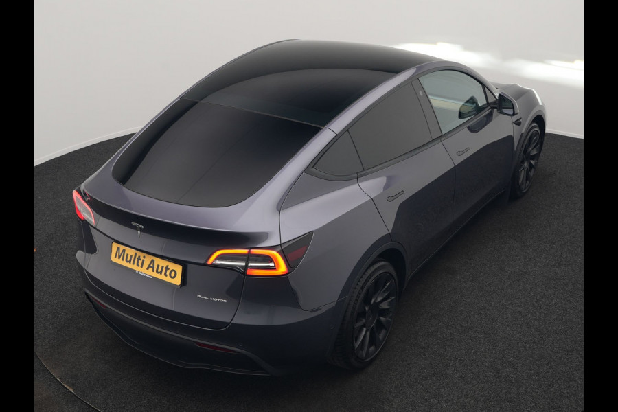 Tesla Model Y Long Range AWD 75 kWh 441pk SOH 92,3% | Full Self-Driving Capability | Panodak | Adaptive Cruise | Lederen Sportstoelen Memory & Verwarmd | Camera | Navigatie |