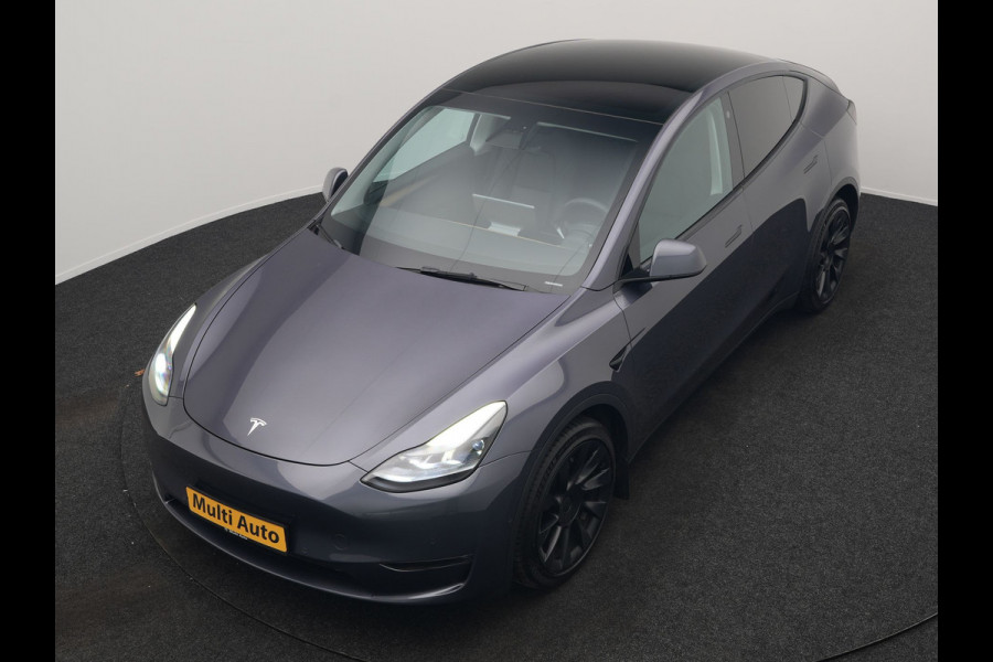 Tesla Model Y Long Range AWD 75 kWh 441pk SOH 92,3% | Full Self-Driving Capability | Panodak | Adaptive Cruise | Lederen Sportstoelen Memory & Verwarmd | Camera | Navigatie |