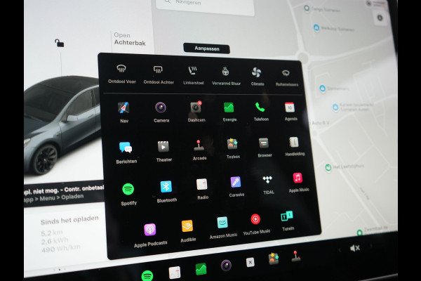 Tesla Model Y Long Range AWD 75 kWh 441pk SOH 92,3% | Full Self-Driving Capability | Panodak | Adaptive Cruise | Lederen Sportstoelen Memory & Verwarmd | Camera | Navigatie |