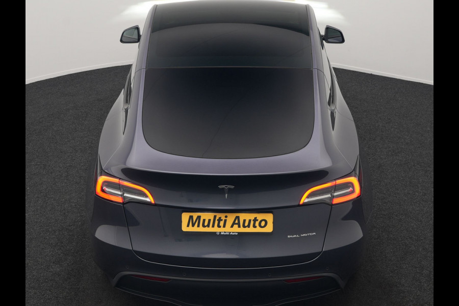 Tesla Model Y Long Range AWD 75 kWh 441pk SOH 92,3% | Full Self-Driving Capability | Panodak | Adaptive Cruise | Lederen Sportstoelen Memory & Verwarmd | Camera | Navigatie |