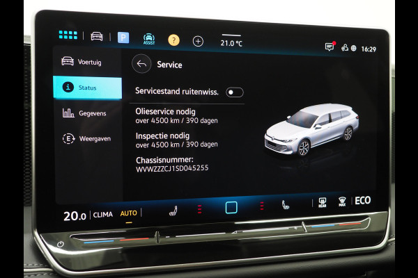 Volkswagen Passat Variant 1.5 eHybrid 204PK | Leder/Alcantara | Massage | Trekhaak | HUD | Camera | Adaptive Cruise | Sfeerlicht | Carplay