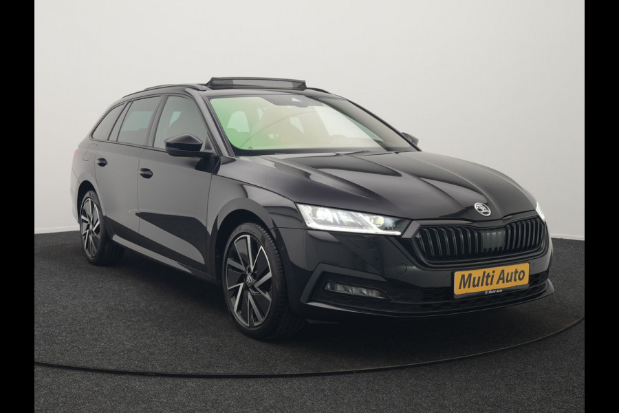 Škoda Octavia Combi 1.4 TSI iV Sportline Business Edition Plus PHEV 204pk Dealer O.H. | Panodak | Adaptive Cruise | Head Up | Camera | Canton Audio | RS Sportstoelen Memory & Verwarmd | Sfeerverlichting | Apple Carplay | Keyless | Blis | Virtual | Navigatie | DAB | Plug In Hyb