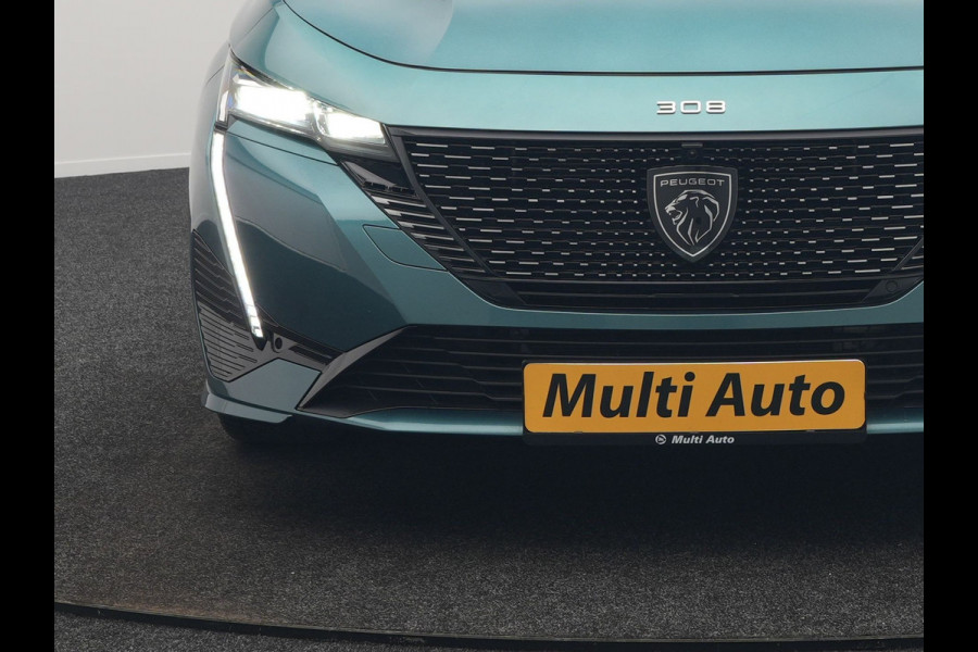 Peugeot 308 SW 1.6 GT Pack Business PHEV 225pk Dealer O.H. | Panodak | Adaptive Cruise | 360 Camera | Lederen Sportstoelen Massage & Memory | Focal Sound | Stoelen & Stuur Verwarmd | Sfeerverlichting | Apple Carplay | Keyless | Navigatie | DAB | Plug