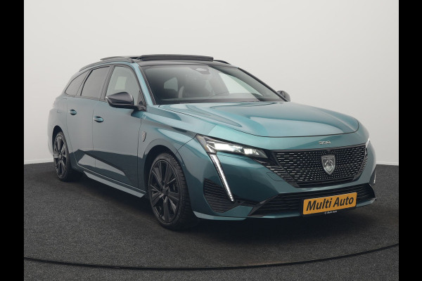 Peugeot 308 SW 1.6 GT Pack Business PHEV 225pk Dealer O.H. | Panodak | Adaptive Cruise | 360 Camera | Lederen Sportstoelen Massage & Memory | Focal Sound | Stoelen & Stuur Verwarmd | Sfeerverlichting | Apple Carplay | Keyless | Navigatie | DAB | Plug