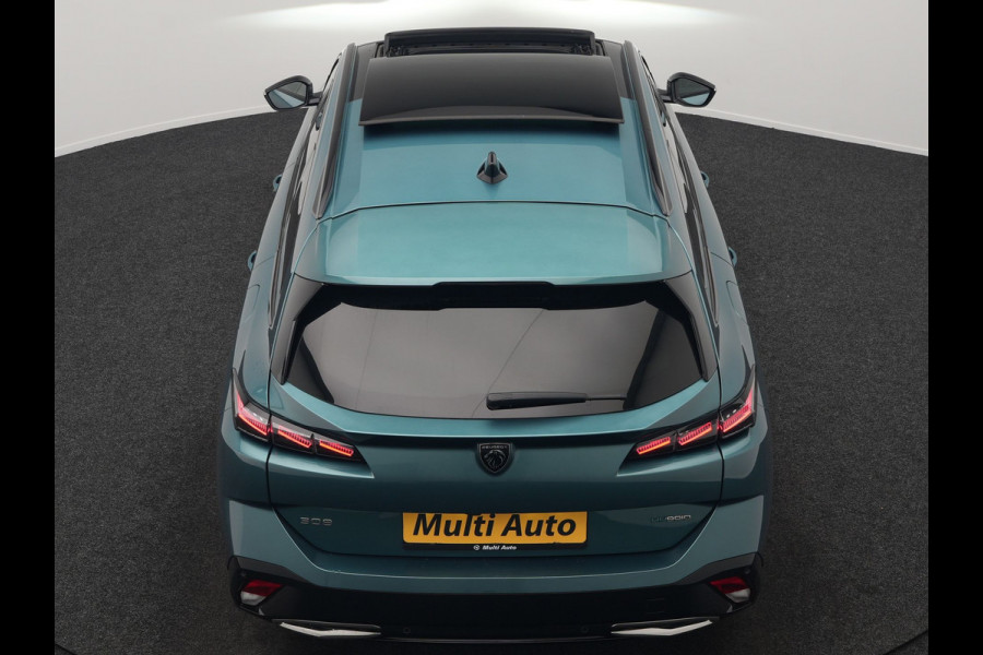 Peugeot 308 SW 1.6 GT Pack Business PHEV 225pk Dealer O.H. | Panodak | Adaptive Cruise | 360 Camera | Lederen Sportstoelen Massage & Memory | Focal Sound | Stoelen & Stuur Verwarmd | Sfeerverlichting | Apple Carplay | Keyless | Navigatie | DAB | Plug