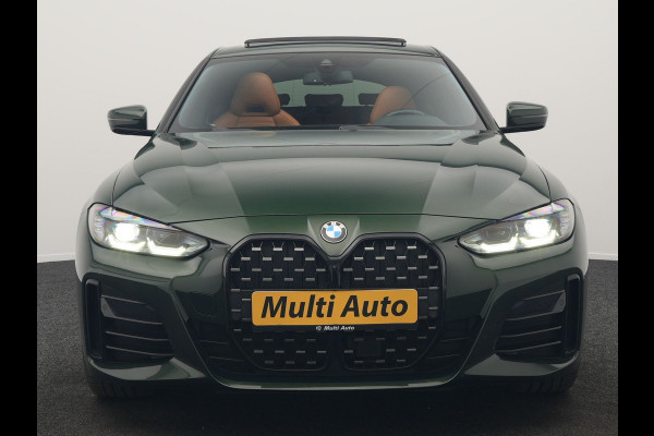 BMW 4 Serie Coupé 430i M Sport 245pk Dealer O.H Sanremo Green | Panodak | Lederen Competition Stoelen Memory & Verwarmd | Adaptive Onderstel | 360 Camera | Harman & Kardon | 19" L.M | Carbon | Apple Carplay | Navigatie | Blis | Virtual | DAB |