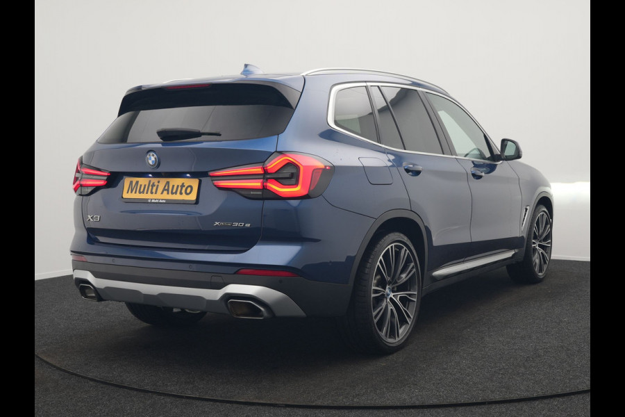 BMW X3 xDrive30e Business Edition Plus PHEV 293pk FACELIFT Dealer O.H. | Trekhaak Af Fabriek | Panodak | Head Up | Adaptive Cruise | Adaptief Onderstel | Lederen Sportstoelen Memory & Ventilatie | Camera | Keyless | Apple Carplay | Navigatie | Virtual | Plug In