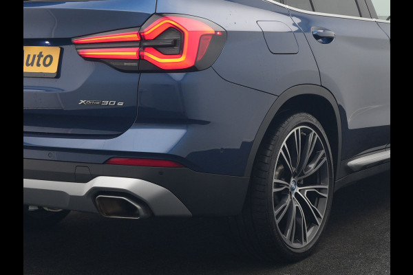 BMW X3 xDrive30e Business Edition Plus PHEV 293pk FACELIFT Dealer O.H. | Trekhaak Af Fabriek | Panodak | Head Up | Adaptive Cruise | Adaptief Onderstel | Lederen Sportstoelen Memory & Ventilatie | Camera | Keyless | Apple Carplay | Navigatie | Virtual | Plug In