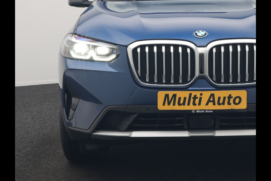 BMW X3 xDrive30e Business Edition Plus PHEV 293pk FACELIFT Dealer O.H. | Trekhaak Af Fabriek | Panodak | Head Up | Adaptive Cruise | Adaptief Onderstel | Lederen Sportstoelen Memory & Ventilatie | Camera | Keyless | Apple Carplay | Navigatie | Virtual | Plug In