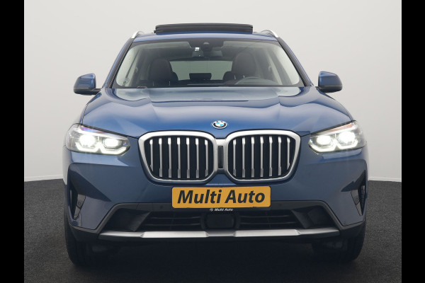 BMW X3 xDrive30e Business Edition Plus PHEV 293pk FACELIFT Dealer O.H. | Trekhaak Af Fabriek | Panodak | Head Up | Adaptive Cruise | Adaptief Onderstel | Lederen Sportstoelen Memory & Ventilatie | Camera | Keyless | Apple Carplay | Navigatie | Virtual | Plug In