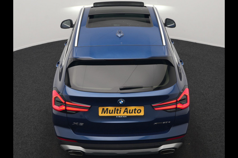 BMW X3 xDrive30e Business Edition Plus PHEV 293pk FACELIFT Dealer O.H. | Trekhaak Af Fabriek | Panodak | Head Up | Adaptive Cruise | Adaptief Onderstel | Lederen Sportstoelen Memory & Ventilatie | Camera | Keyless | Apple Carplay | Navigatie | Virtual | Plug In