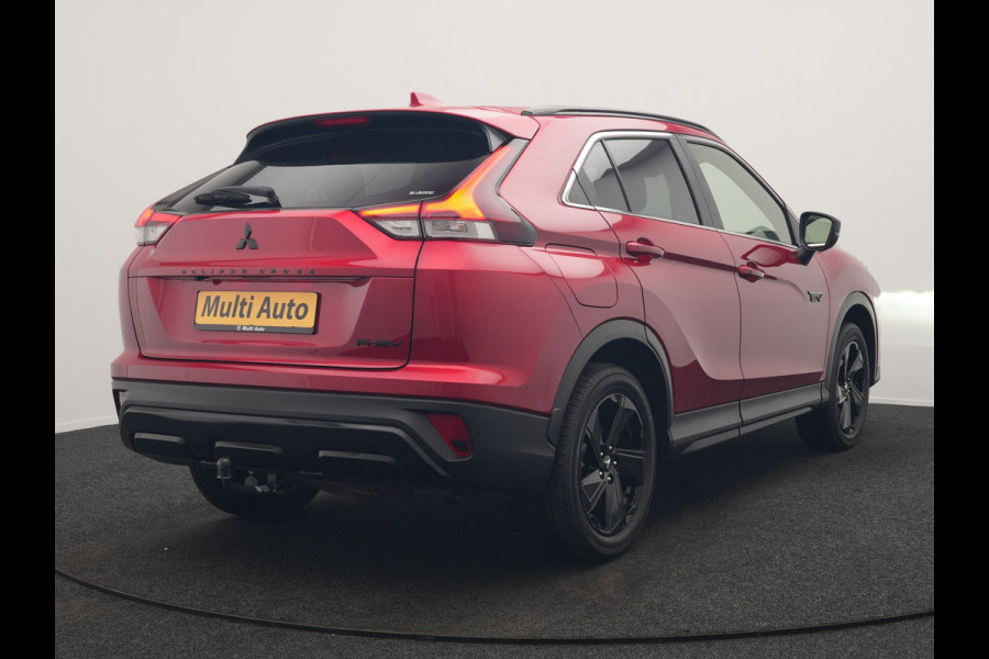 Mitsubishi Eclipse Cross 2.4 Black Edition Plug In Hybrid 188pk Dealer O.H. PHEV | Trekhaak Afn. | Adaptive Cruise | 360 Camera | Alcantara Sportstoelen & Stuur Verwarmd | Apple Carplay | Keyless | Blis | Navigatie | DAB |