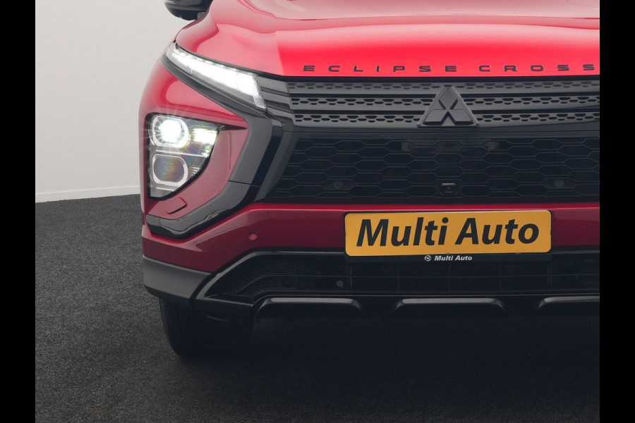 Mitsubishi Eclipse Cross 2.4 Black Edition Plug In Hybrid 188pk Dealer O.H. PHEV | Trekhaak Afn. | Adaptive Cruise | 360 Camera | Alcantara Sportstoelen & Stuur Verwarmd | Apple Carplay | Keyless | Blis | Navigatie | DAB |