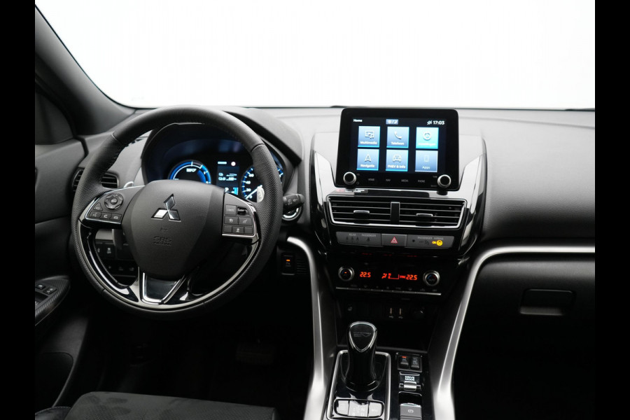Mitsubishi Eclipse Cross 2.4 Black Edition Plug In Hybrid 188pk Dealer O.H. PHEV | Trekhaak Afn. | Adaptive Cruise | 360 Camera | Alcantara Sportstoelen & Stuur Verwarmd | Apple Carplay | Keyless | Blis | Navigatie | DAB |