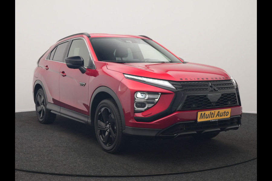 Mitsubishi Eclipse Cross 2.4 Black Edition Plug In Hybrid 188pk Dealer O.H. PHEV | Trekhaak Afn. | Adaptive Cruise | 360 Camera | Alcantara Sportstoelen & Stuur Verwarmd | Apple Carplay | Keyless | Blis | Navigatie | DAB |