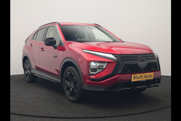 Mitsubishi Eclipse Cross 2.4 Black Edition Plug In Hybrid 188pk Dealer O.H. PHEV | Trekhaak Afn. | Adaptive Cruise | 360 Camera | Alcantara Sportstoelen & Stuur Verwarmd | Apple Carplay | Keyless | Blis | Navigatie | DAB |