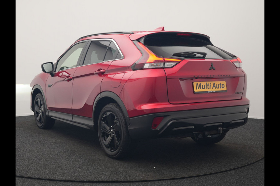 Mitsubishi Eclipse Cross 2.4 Black Edition Plug In Hybrid 188pk Dealer O.H. PHEV | Trekhaak Afn. | Adaptive Cruise | 360 Camera | Alcantara Sportstoelen & Stuur Verwarmd | Apple Carplay | Keyless | Blis | Navigatie | DAB |