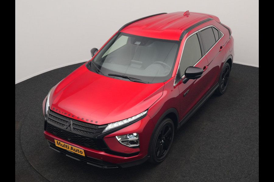 Mitsubishi Eclipse Cross 2.4 Black Edition Plug In Hybrid 188pk Dealer O.H. PHEV | Trekhaak Afn. | Adaptive Cruise | 360 Camera | Alcantara Sportstoelen & Stuur Verwarmd | Apple Carplay | Keyless | Blis | Navigatie | DAB |