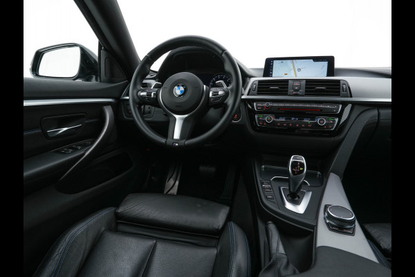 BMW 4 Serie Gran Coupé 420i M-Sportpack High Executive Edition (INCL-BTW) Aut. *LEATHER | FULL-LED | DIGI-COCKPIT | HIFI-SOUND | HEATED-SPORTSEATS | DAB+ | CAMERA | SHIFTPADDLES | PRIVACYGLASS | HEAD-UP | TOWBAR | KEYLESS | CARBON-INLAY | 19''ALU*