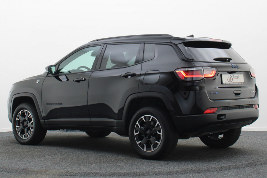 Jeep Compass 4xe 240 Plug-in Hybrid Electric Trailhawk Leder/Stof, Camera, ACC, Apple Carplay, Virtual Cockpit, PDC, 17''